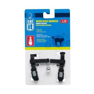 Giant Black Catit Cat Harness